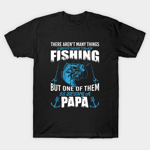 Fishing Papa T-Shirt by Sunil Belidon